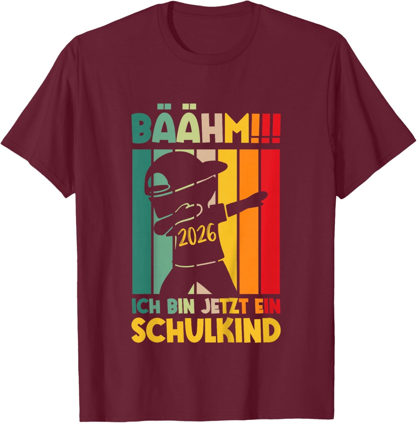 Kinder Einschulung Schuljunge Ich Bin Jetzt EIN Schulkind 2026 T-Shirt - T-Shirt | Maroon