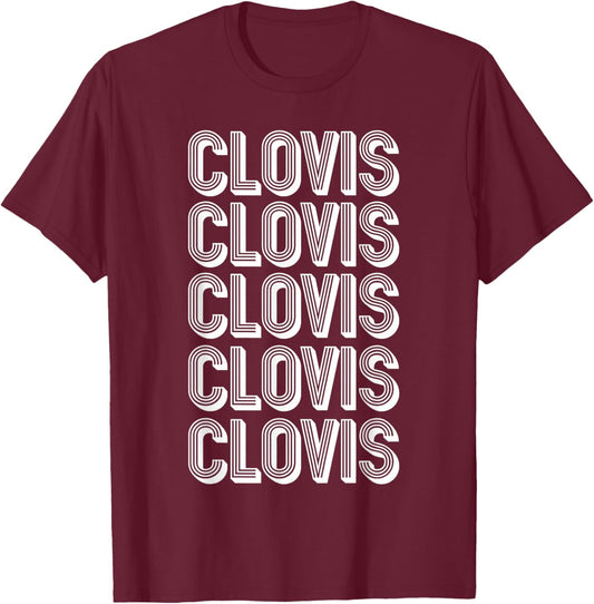 Clovis City T-Shirt - T-Shirt | Maroon