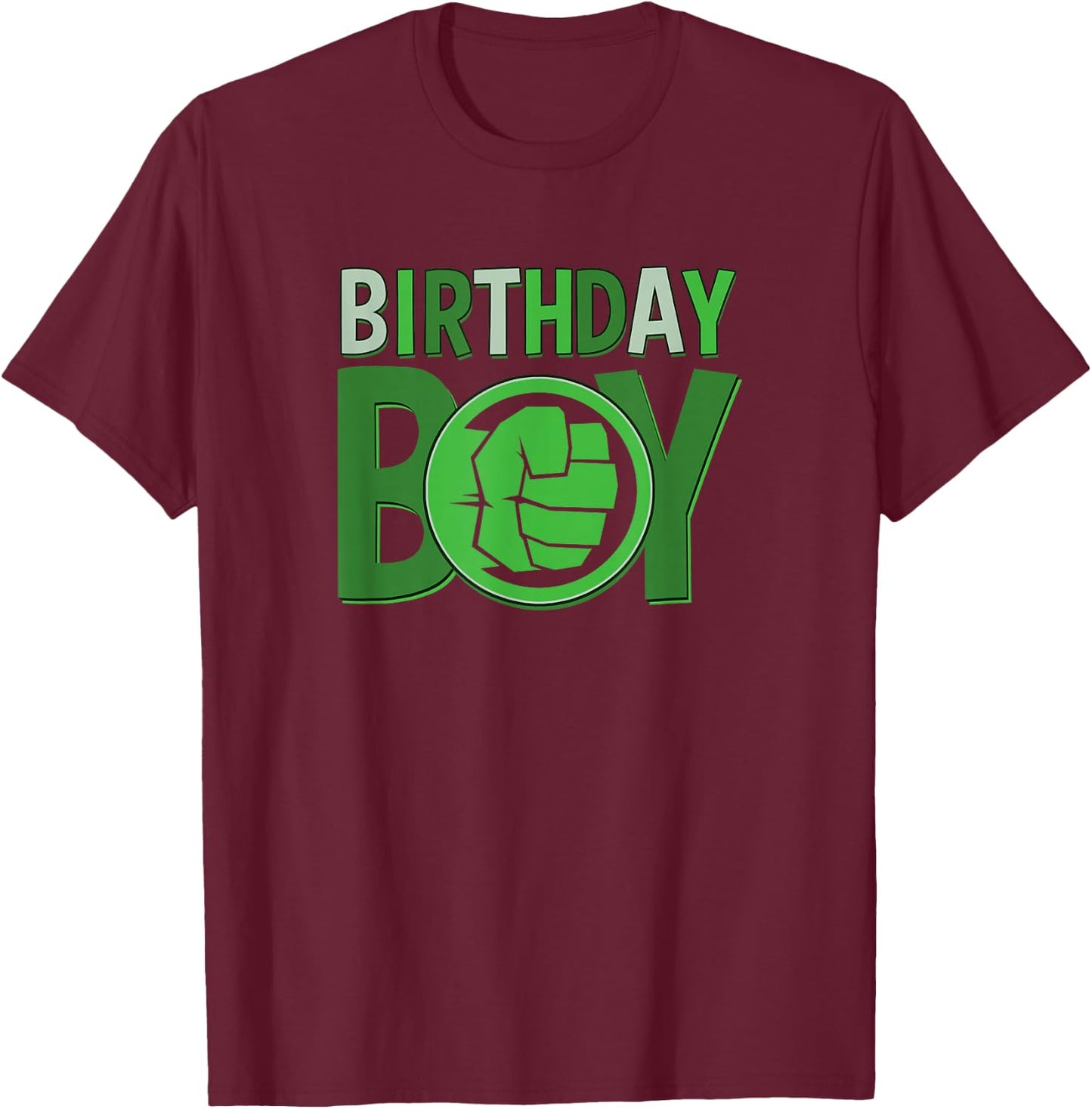 Marvel Avengers Incredible Hulk Birthday Boy Small T-Shirt - T-Shirt | Maroon
