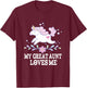 My Great Aunt Loves Me Grand Niece Unicorn T-Shirt - T-Shirt | Maroon