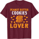 Peanut Butter Cookies Lover Costume Christmas Cookie T-Shirt - T-Shirt | Maroon