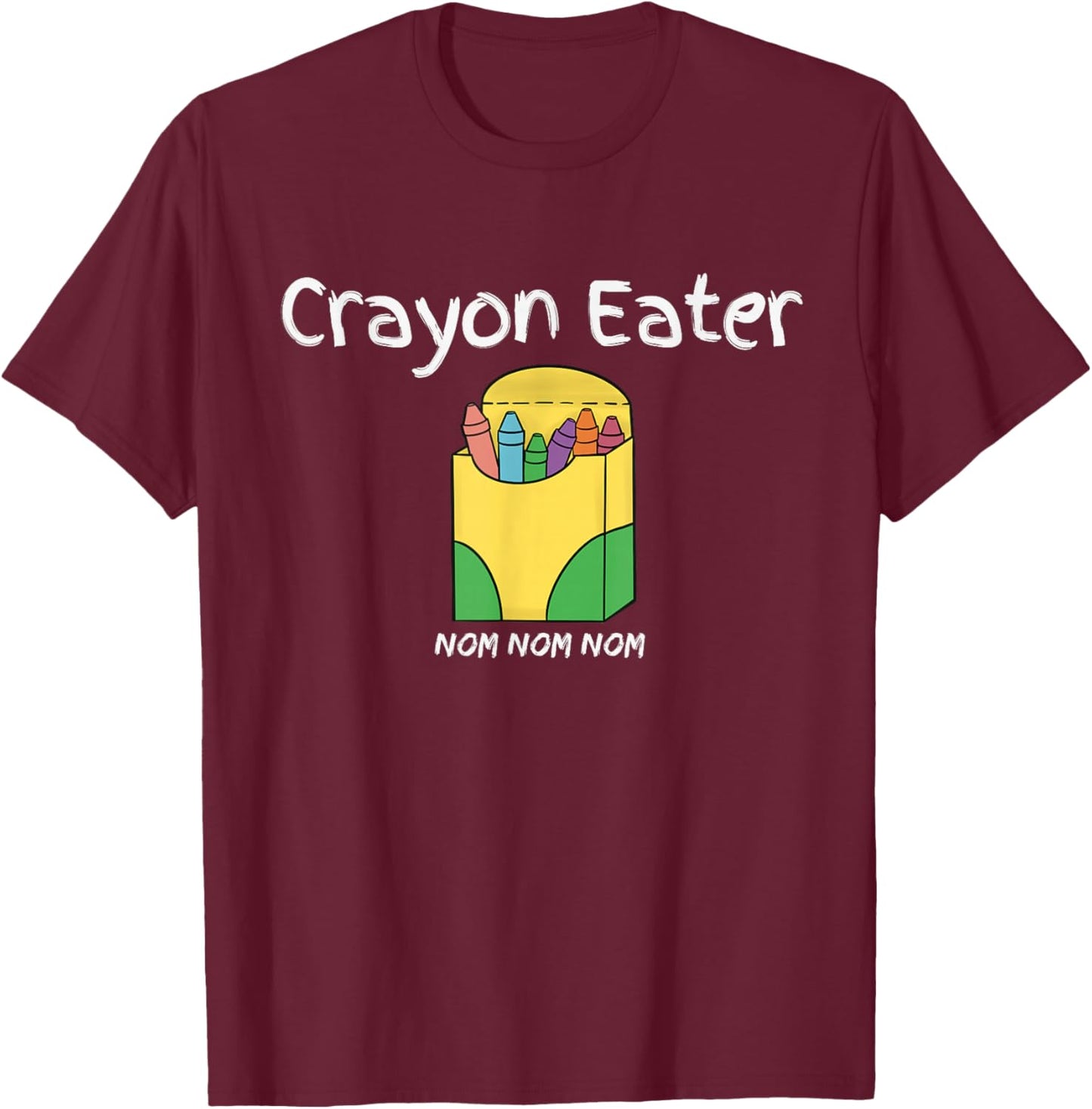 Crayon Eater Funny FPS Video Gamer Term Game Tanky Character T-Shirt - T-Shirt | Maroon