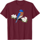 Hüttensänger Bird Friend Bird Watcher Garden Bird T-Shirt - T-Shirt | Maroon