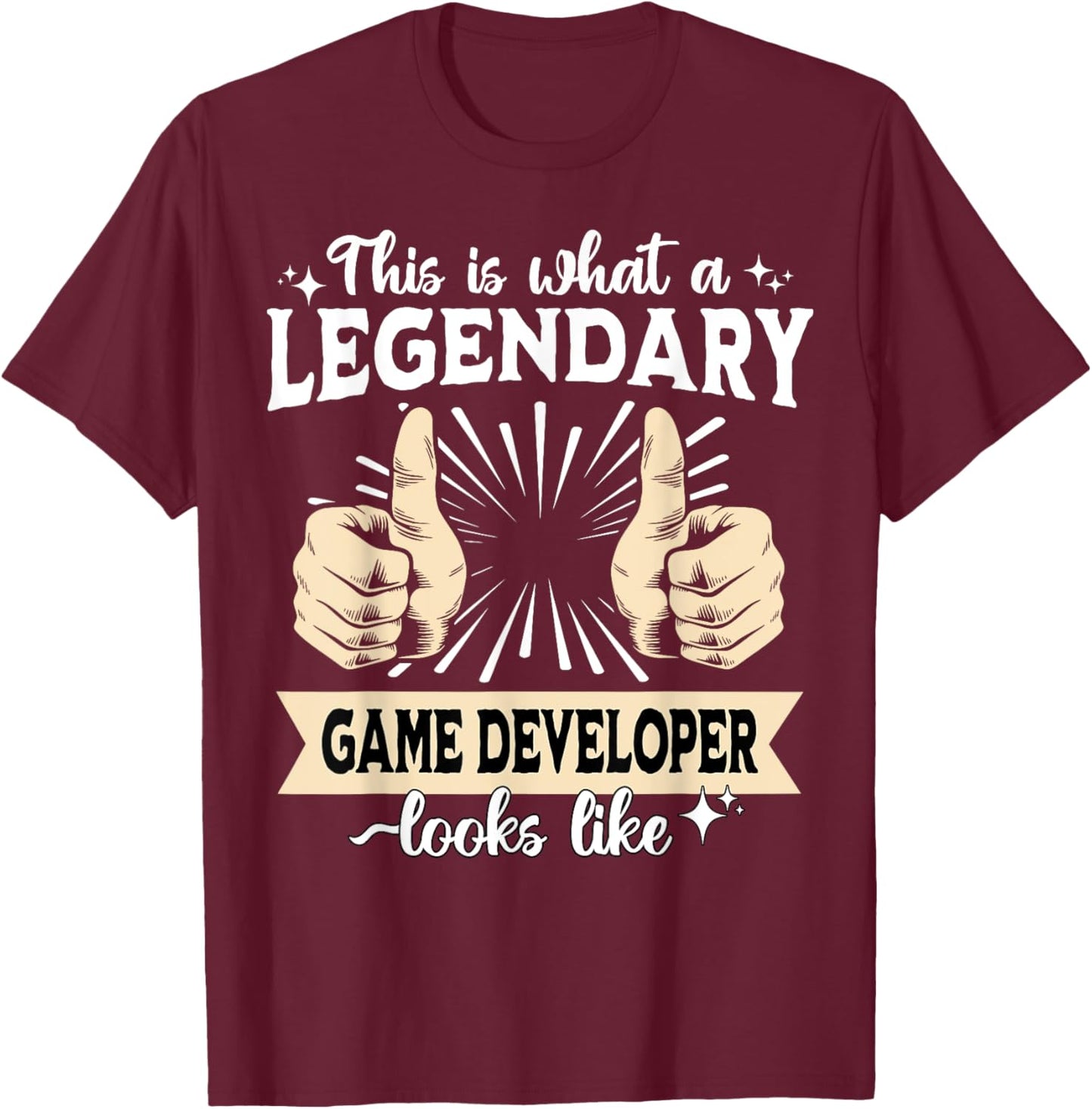 Legendary Game Developer T-Shirt - T-Shirt | Maroon