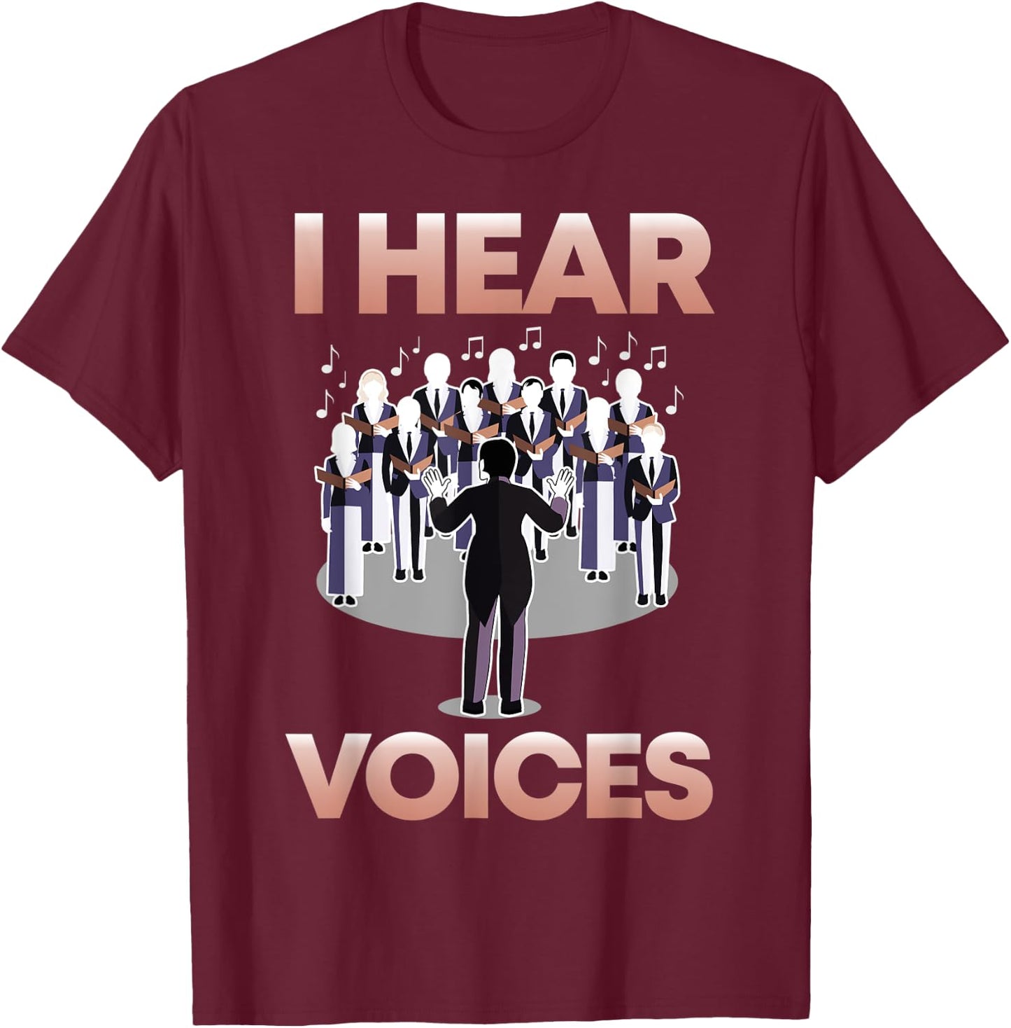 Choir Teacher I Choir I I Hear Voices Composer Women Kids T-Shirt - T-Shirt | Maroon
