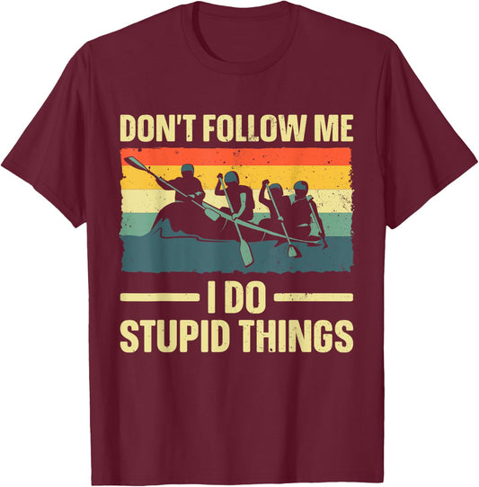 Best Rafting Art Women Whitewater River Raft Rafting T-Shirt - T-Shirt | Maroon