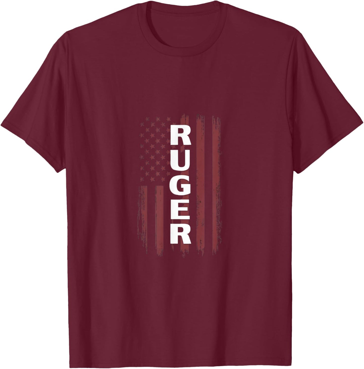 Ruger Family American Flag T-Shirt - T-Shirt | Maroon