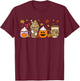 Halloween Coffee Pumpkin Latte Spice Costume Men Women Kids T-Shirt - T-Shirt | Maroon