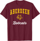 Aberdeen High School Bobcats T-Shirt - T-Shirt | Maroon
