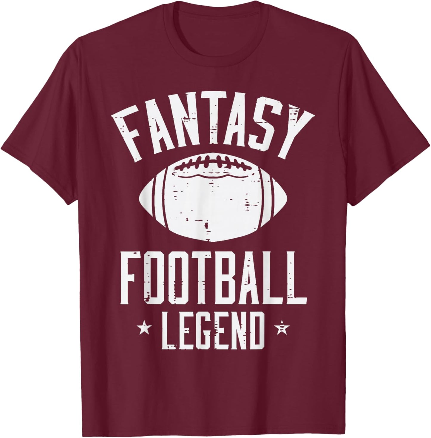 Fantasy Football Legend Funny Draft Party Champion Men T-Shirt - T-Shirt | Maroon