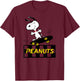 Peanuts Snoopy Skater Logo T-Shirt - T-Shirt | Maroon