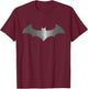 DC Batman Logo Modern T-Shirt - T-Shirt | Maroon