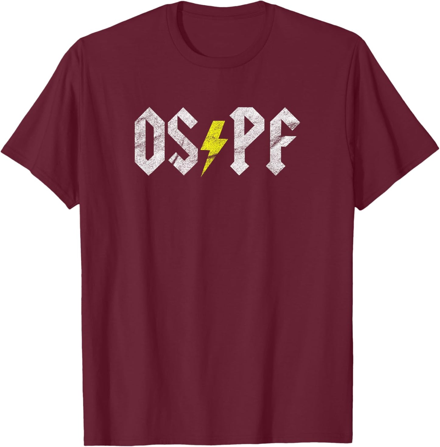 Networking OSPF: IT network OSPF routing protocol T-Shirt - T-Shirt | Maroon