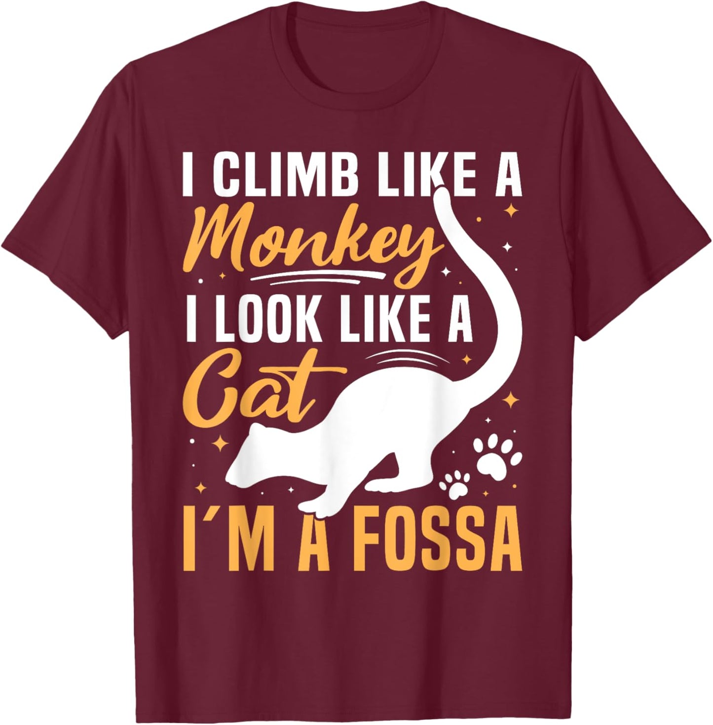 Fossa Essentials Fossa Plush Stuffed Animal Fossa Lover T-Shirt - T-Shirt | Maroon