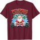 Santa Gym, Christmas Pump Cover, Pumping Through The Snow T-Shirt - T-Shirt | Maroon