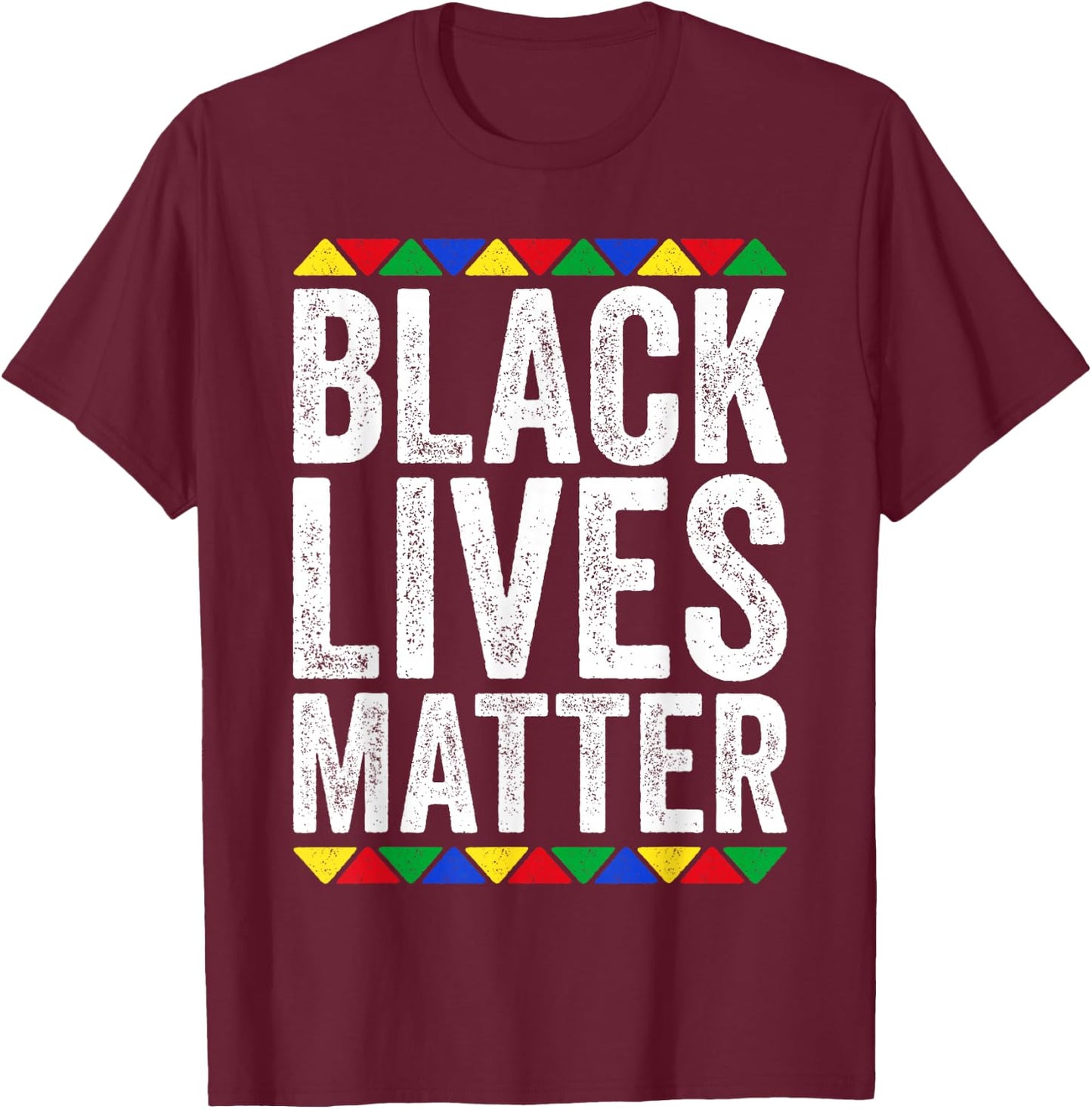 Black Lives Matter Shirts Black Pride - Adult - Black T-Shirt - T-Shirt | Maroon
