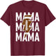 Proud Mama Football Lightning Football Mom Gifts Mothers Day T-Shirt - T-Shirt | Maroon