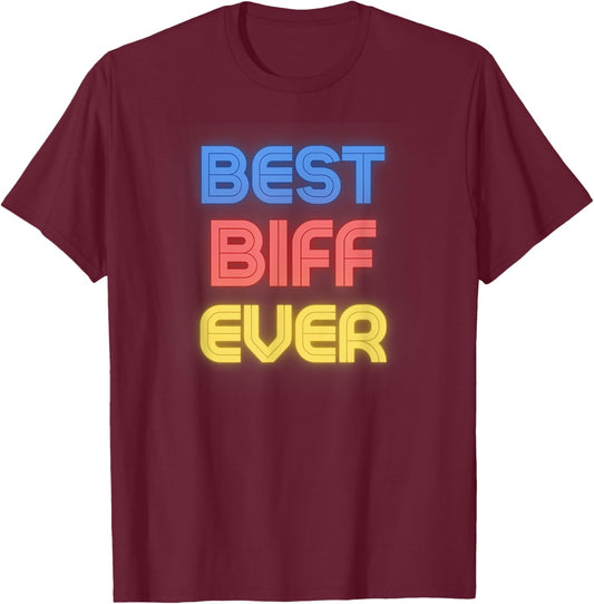 Best Biff Ever - Funny Biff Name Biff T-Shirt - T-Shirt | Maroon