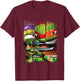 TMNT Leonardo In Front group Shot T-Shirt - T-Shirt | Maroon