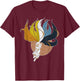 Aroace Kitsune Asexual Aromantic Pride Flag Aro Ace Gay Fox T-Shirt - T-Shirt | Maroon