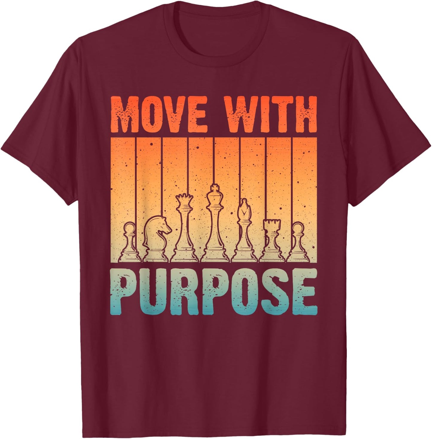 Funny Chess Design Women Chess Player Chess Lover T-Shirt - T-Shirt | Maroon