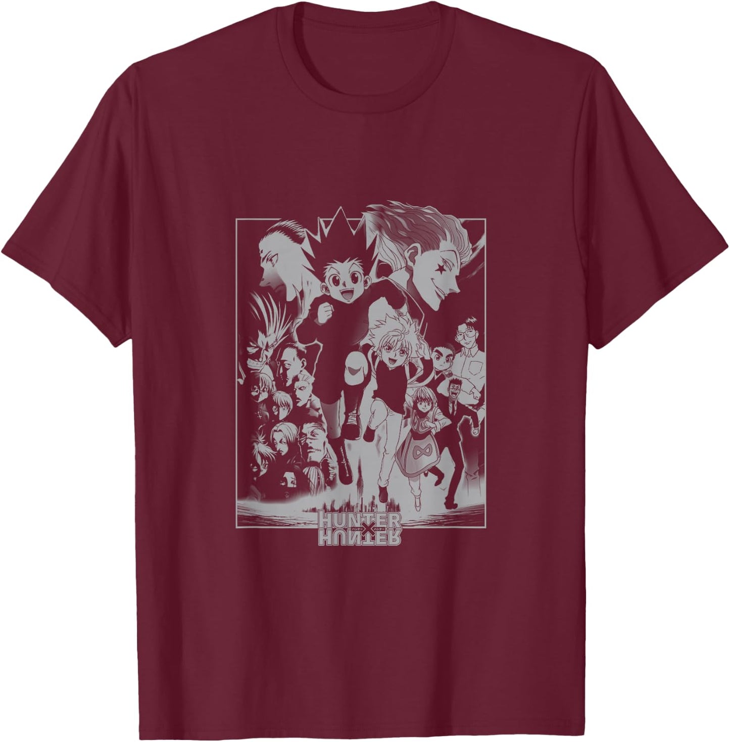 Hunter x Hunter Epic Character T-Shirt - T-Shirt | Maroon