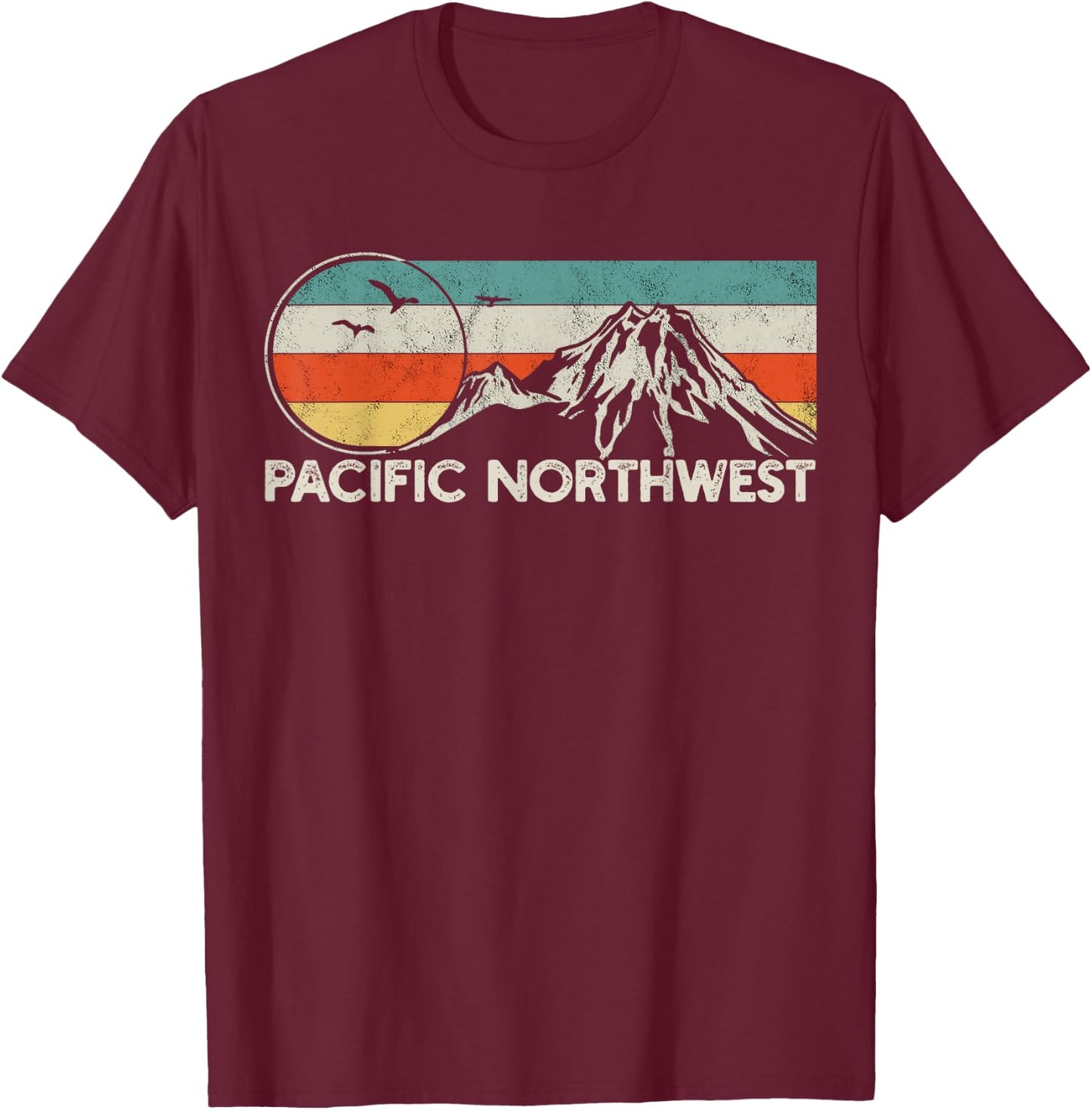 Pacific Northwest T-Shirt - T-Shirt | Maroon