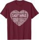 Sagittarius Zodiac Traits Horoscope Astrology Sign Gift T-Shirt - T-Shirt | Maroon