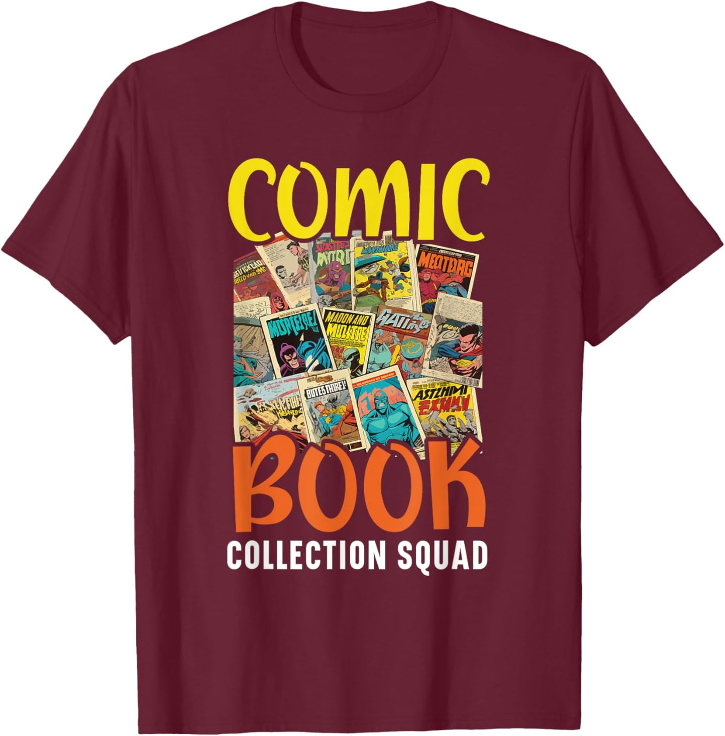 Comic Collector Comic Reader Reading Comic Books T-Shirt - T-Shirt | Maroon