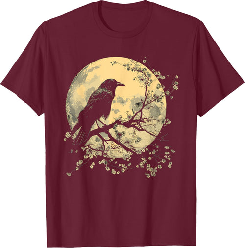Black Raven Nature Art Crow Moon