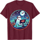 Ghost Call Center Rep Funny Halloween Costume Job Profession T-Shirt - T-Shirt | Maroon