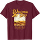 Hawaii Waimea Bay Vintage Hawaiian Surf T-Shirt - T-Shirt | Maroon