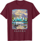 Juneau Alaska AK Glacier Majesty SD850 T-Shirt - T-Shirt | Maroon