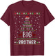 Oh Deer I'm Going To Be A Big Brother Christmas T-Shirt - T-Shirt | Maroon
