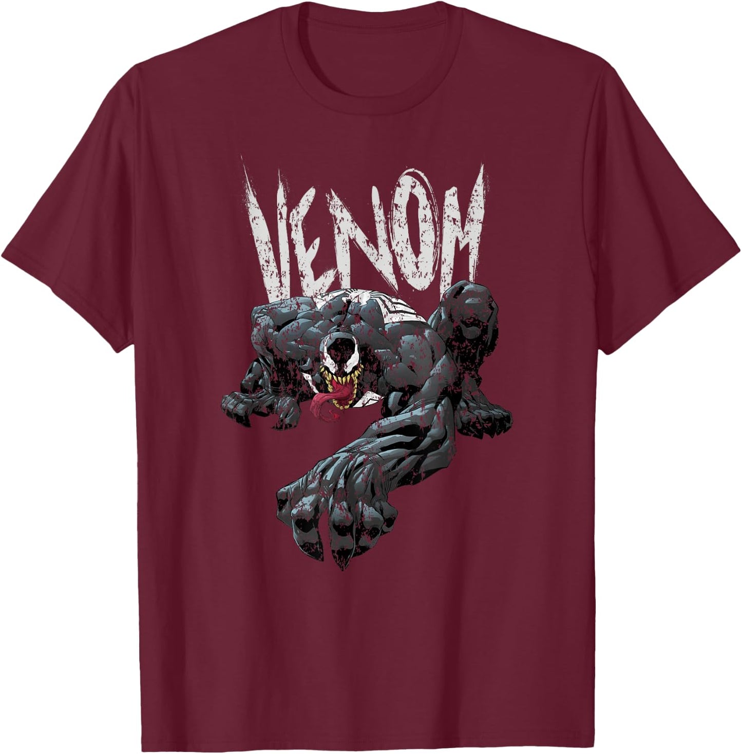 Marvel Venom Eddie Brock T-Shirt - T-Shirt | Maroon