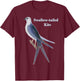 Swallow-tailed Kite Bird Drawing T-Shirt - T-Shirt | Maroon