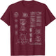 Apollo Lunar Module Lander Spacecraft Engineering Blueprint T-Shirt - T-Shirt | Maroon