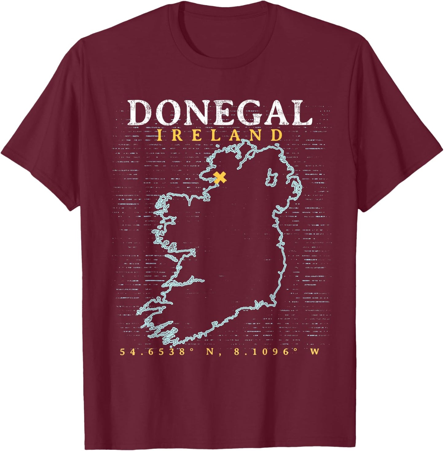Donegal Ireland T-Shirt - T-Shirt | Maroon