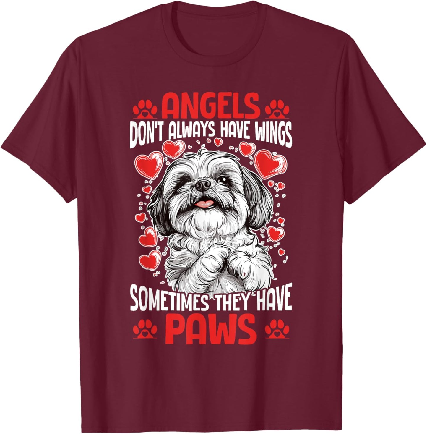Shih Tzu Dog Owner T-Shirt - T-Shirt | Maroon
