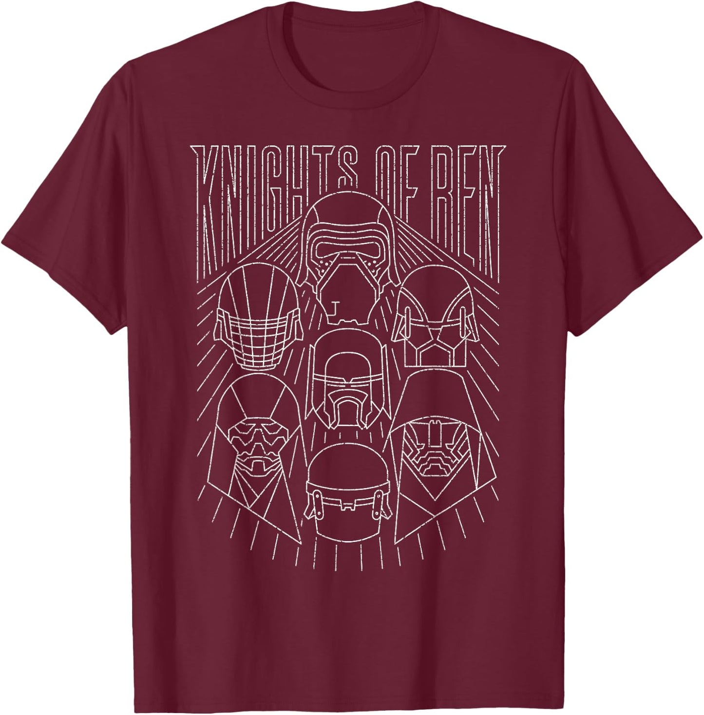 Star Wars The Rise of Skywalker Knights of Ren Streak T-Shirt - T-Shirt | Maroon