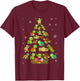 Sea Turtle Christmas Tree Matching Family Xmas Tree T-Shirt - T-Shirt | Maroon
