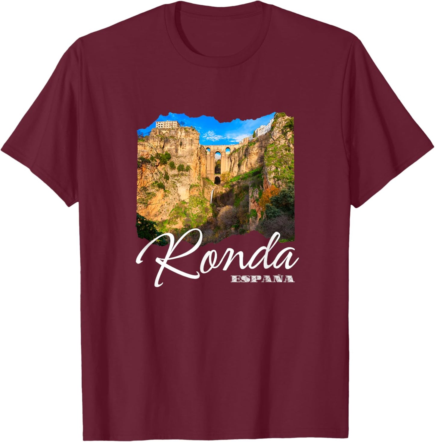 Ronda Spain Souvenir / Ronda T-Shirt - T-Shirt | Maroon