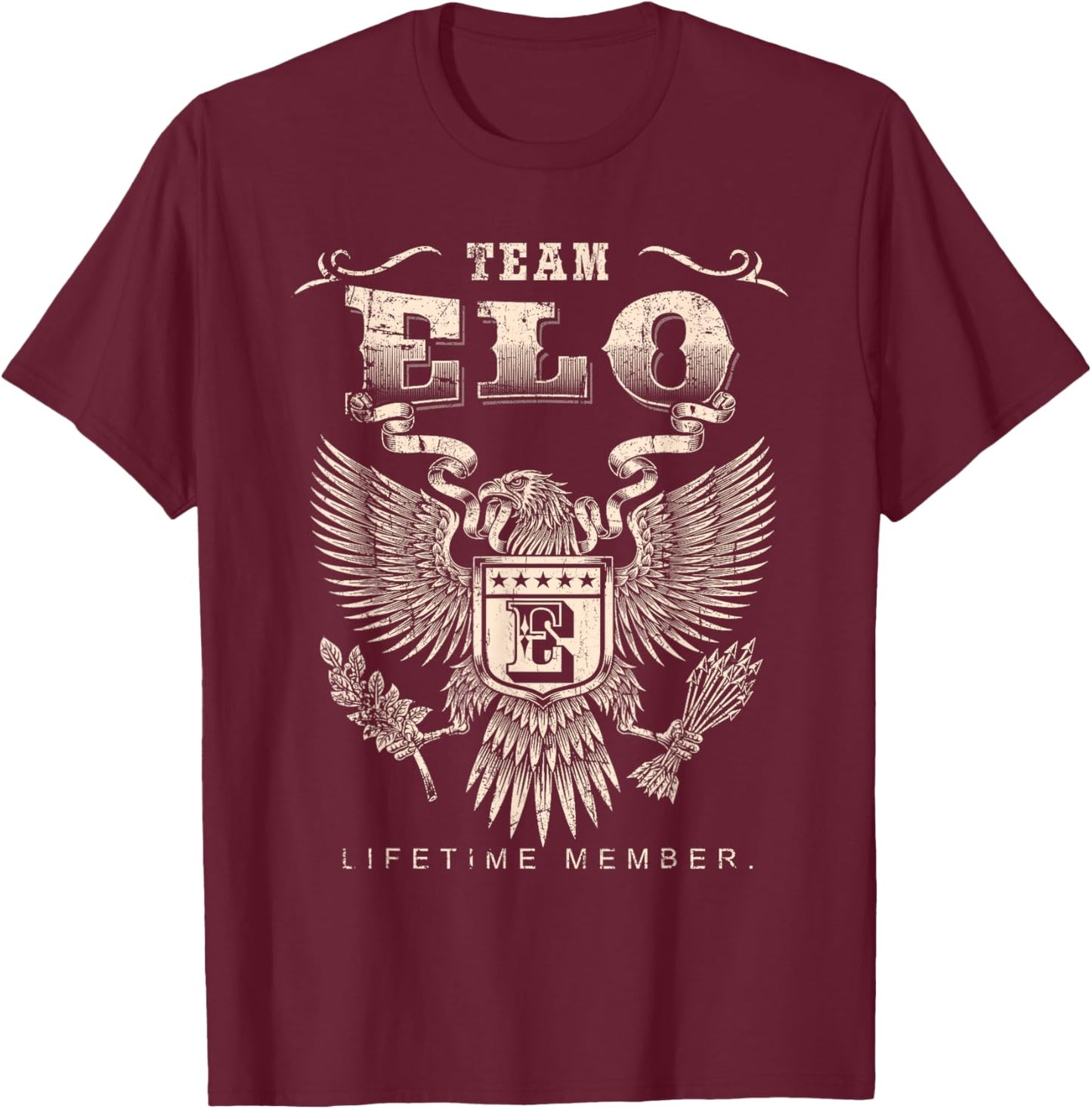 Team Elo Lifetime Member - Elo Name T-Shirt - T-Shirt | Maroon