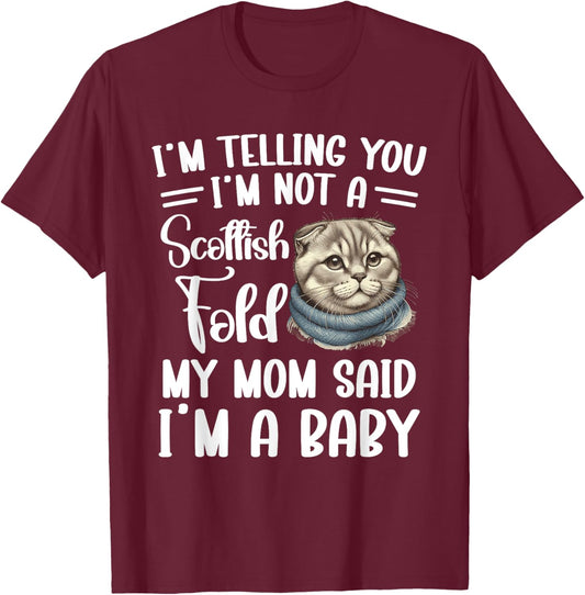 Scottish Fold Mom Costume Cat Lover Plush Scottish Folds Women T-Shirt - T-Shirt | Maroon