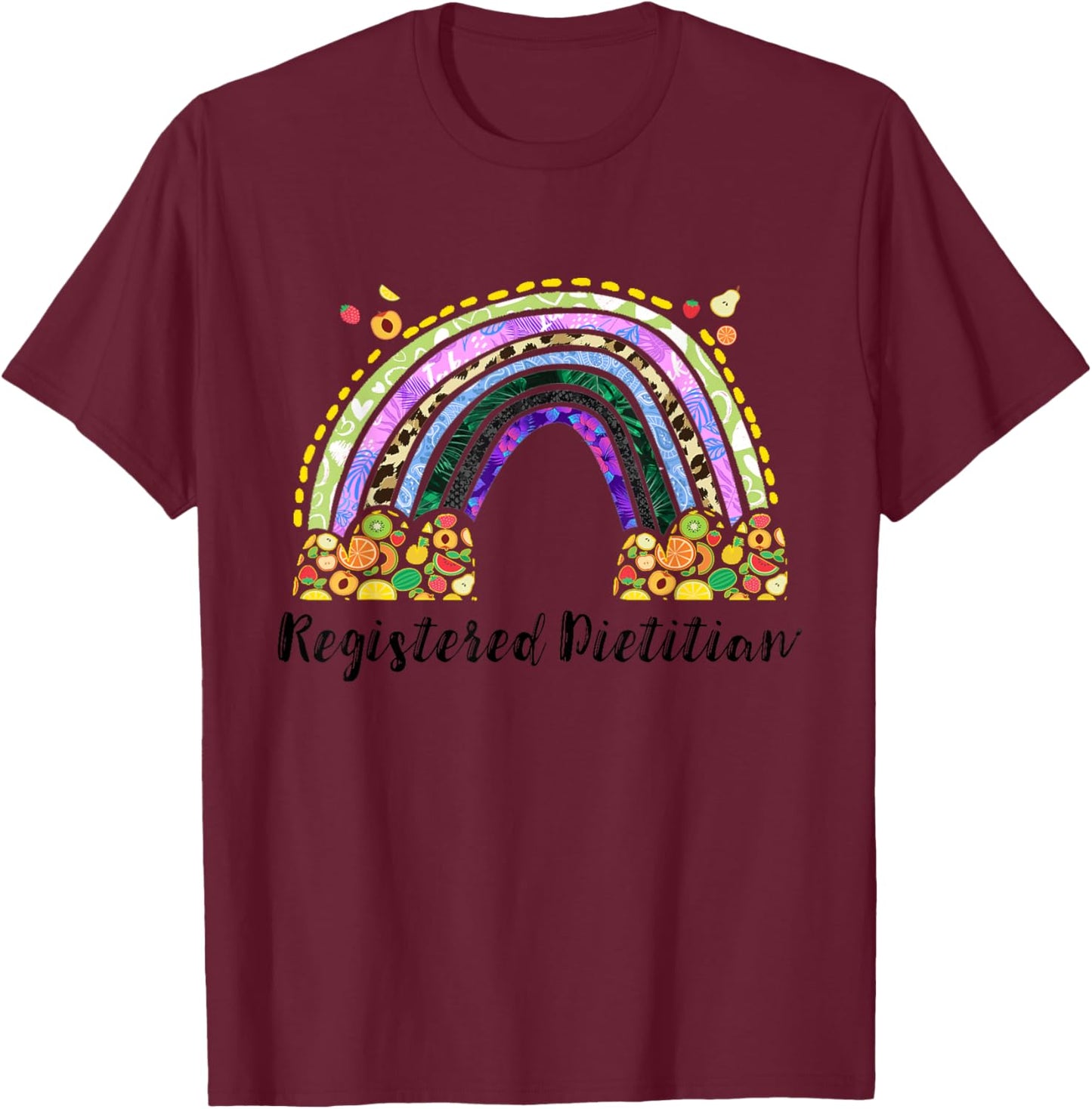Registered Dietician Nutrition Healthy Dietary Dietitian T-Shirt - T-Shirt | Maroon
