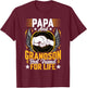 Papa and Grandson Best Friend for Life - Fathers Day Grandpa T-Shirt - T-Shirt | Maroon