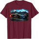 Exotic Concept Supercar Hypercar Sports Car Art Boys Graphic T-Shirt - T-Shirt | Maroon