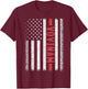 Vovinam American Flag 4th of July Vietnam Martial Arts Men T-Shirt - T-Shirt | Maroon