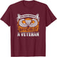 Retired Veteran Airborne Division Paratrooper T-Shirt - T-Shirt | Maroon