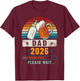Dad 2026, Baby Announcement, Future Dad, Expecting Father T-Shirt - T-Shirt | Maroon